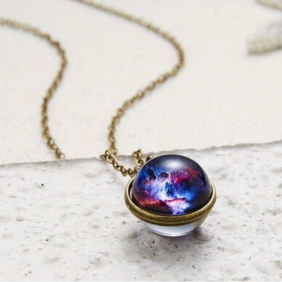 Galaxy Cosmic Double-sided Men's Pendant Necklace, set of 8 - Picture 12 of 13